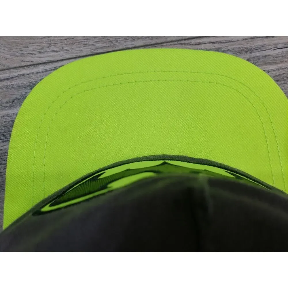 Youth OSFM Batman DC Comics Ball Cap Hat SnapBack Flat Bill Gray Green